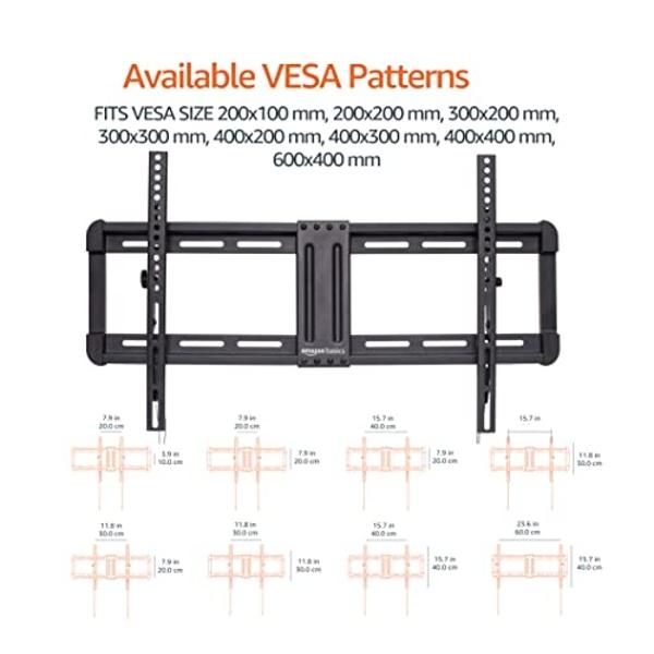 AENTGIU Studless TV Wall Mount, Heavy Duty Drywall TV Bracket Hanger for 26-55 inch Flat Screen TVs, No Stud, NO Drill, No Anchors, Easy Install with All Hardware Included
