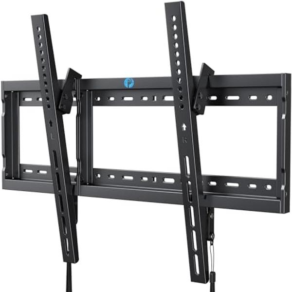 Pipishell UL Listed Tilt TV Wall Mount Bracket Low Profile for Most 37-75 Inch LED LCD OLED Plasma Flat Curved TVs, Large Tilting Mount Fits 16"-24" Wood Studs Max VESA 600x400mm H