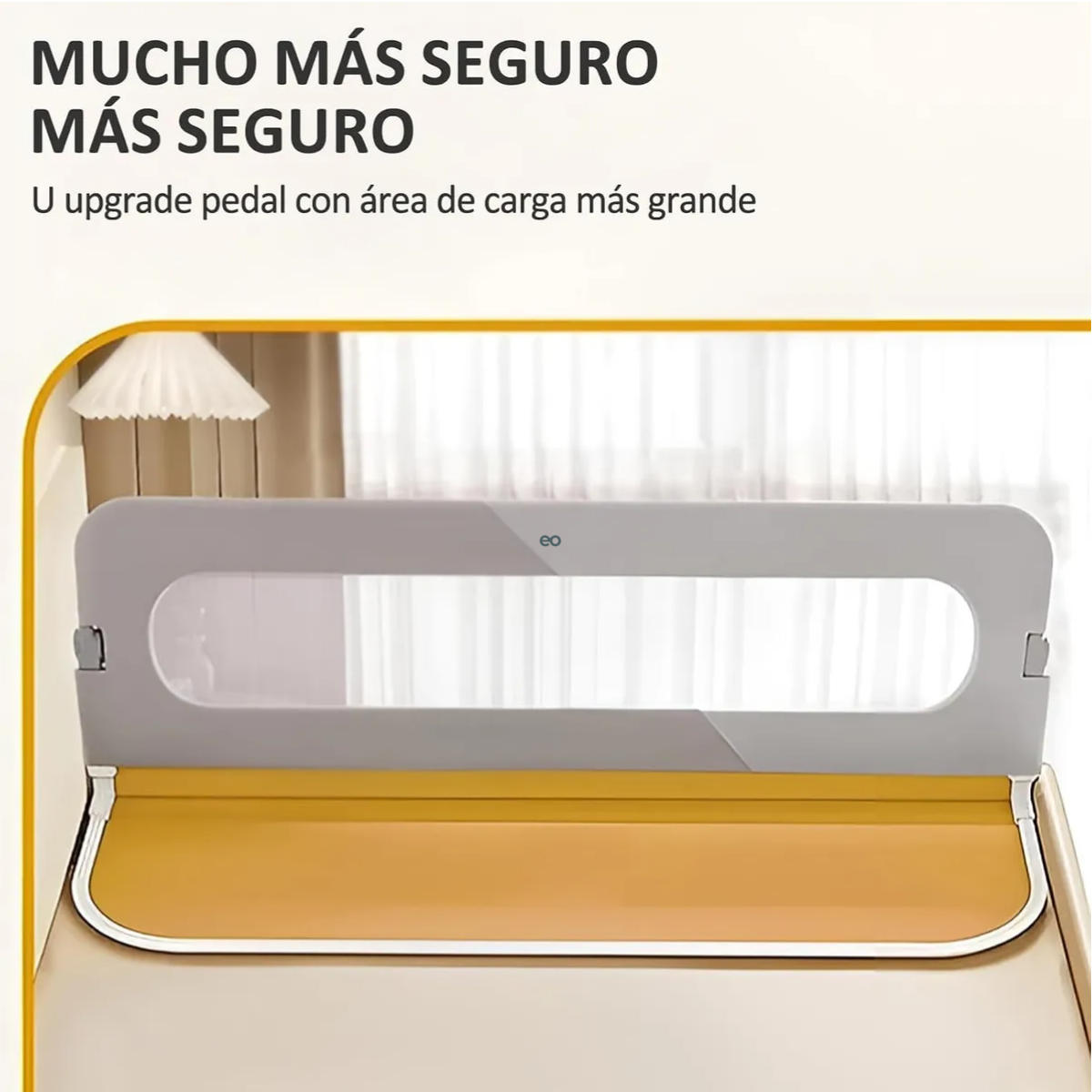 Valla De Cama Plegable Protección Caídas Bebé 1,8m