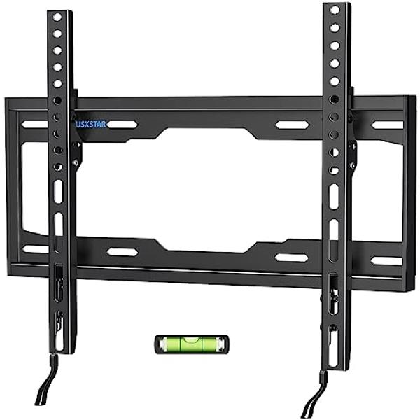 Fixed TV Wall Mount for Most 26-60 Inch TVs, Low Profile TV Mount with Quick Release Lock, Ultra Slim Wall Mount TV Bracket, Max VESA 400x400mm, Holds up to 99 lbs, up to 16”Wood S