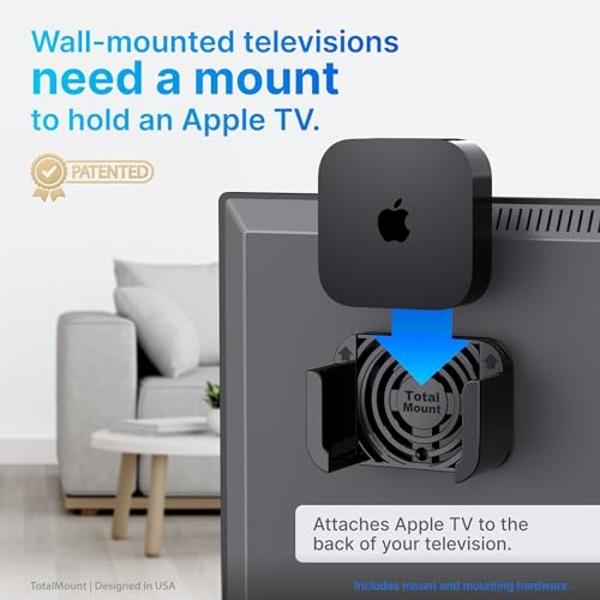 TotalMount – Apple TV Mount – Compatible with all Apple TVs