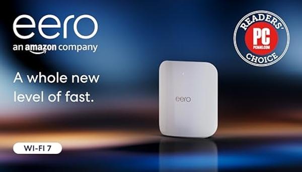 Amazon eero Max 7 mesh wifi router (newest model) - Supports internet plans up to 10 Gbps, Coverage up to 2,500 sq. ft., Connect 250+ devices, 1-pack