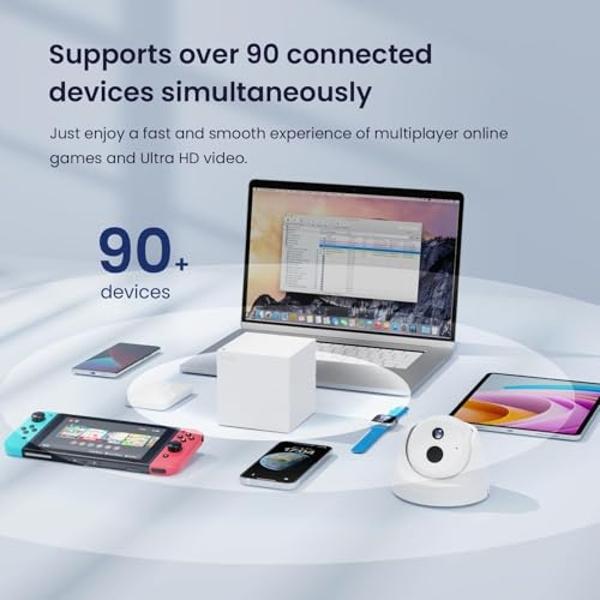 Tenda Nova Mesh WiFi System MW6 - Covers up to 6000 sq.ft - AC1200 Whole Home WiFi Mesh System - Gigabit Dual-Band Mesh Network for 90 Devices - Replaces Wireless Router and WiFi E