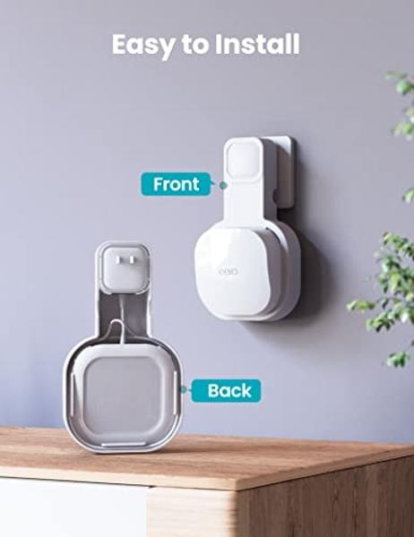 DG-Direct Wall Mount Holder Only for eero 6 Router Mesh Wi-Fi System,No Messy Wires,Stand Bracket for eero 6 Extender Space Saving White 3Pcs