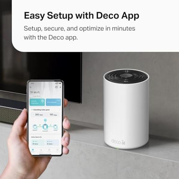 TP-Link Deco Powerline Mesh WiFi 6 System (Deco PX50), Covers up to 6,500 sq.ft, Replaces Routers and Extenders, Signal Through Walls and Floors, Compatible with Alexa and Google H