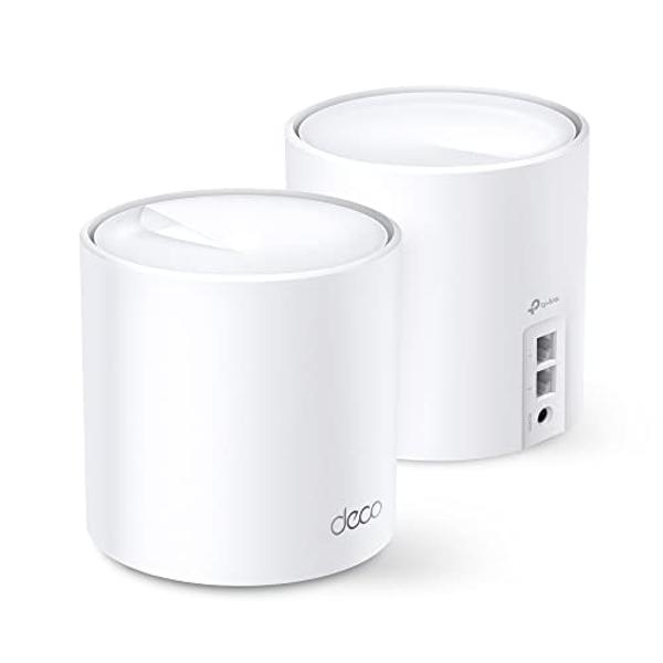 TP-Link Wi-Fi 6 AX3000 Mesh Router System | 2- Mesh Routers | Deco W6000(2-Pack) | 5,000 sq. ft. of WiFi Coverage (Renewed)