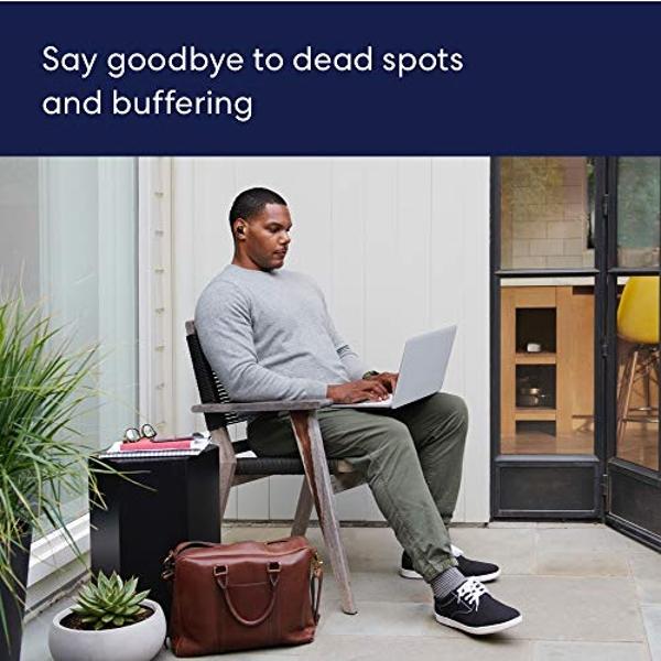 Amazon eero 6 mesh wifi router - Supports internet plans up to 900 Mbps, Coverage up to 1,500 sq. ft., Connect 75+ devices, 1-pack