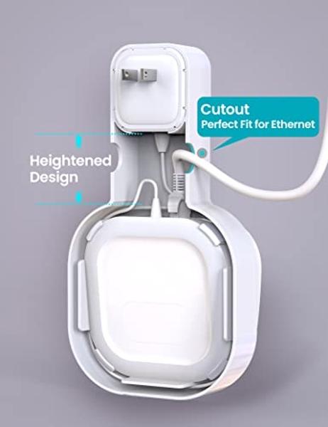 DG-Direct Wall Mount Holder Only for eero 6 Router Mesh Wi-Fi System,No Messy Wires,Stand Bracket for eero 6 Extender Space Saving White 3Pcs