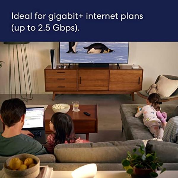 Like-New Amazon eero Pro 6E mesh wifi router (newest model) - Supports internet plans up to 2.5 Gbps, Coverage up to 2,000 sq. ft., Connect 100+ devices, 1-pack
