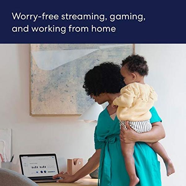 Amazon eero 6 mesh wifi router - Supports internet plans up to 900 Mbps, Coverage up to 1,500 sq. ft., Connect 75+ devices, 1-pack