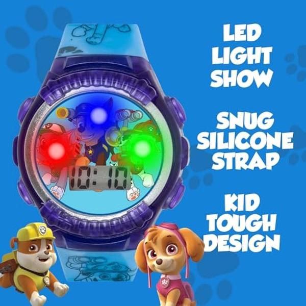 Accutime Nickelodeon Kids' PAW4039 Paw Patrol Digital Display Quartz Blue Watch