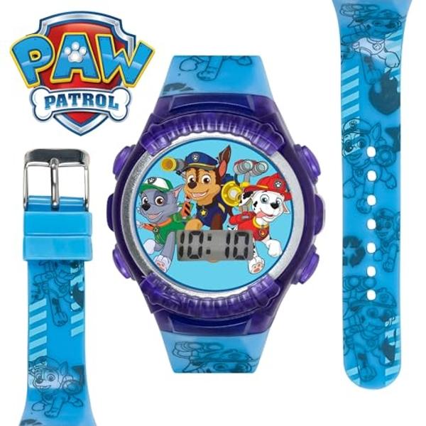 Accutime Nickelodeon Kids' PAW4039 Paw Patrol Digital Display Quartz Blue Watch