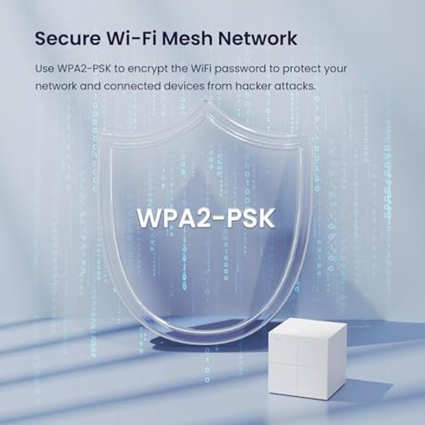 Tenda Nova Mesh WiFi System MW6 - Covers up to 6000 sq.ft - AC1200 Whole Home WiFi Mesh System - Gigabit Dual-Band Mesh Network for 90 Devices - Replaces Wireless Router and WiFi E