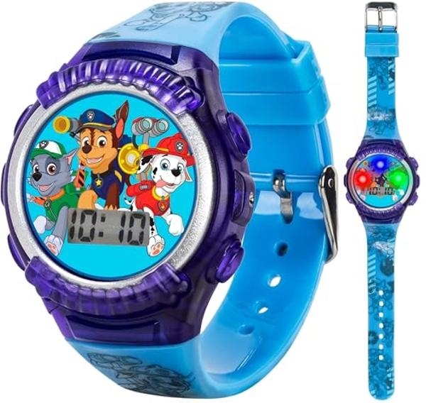Accutime Nickelodeon Kids' PAW4039 Paw Patrol Digital Display Quartz Blue Watch