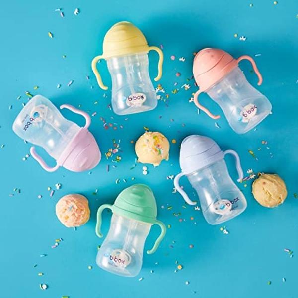 Munchkin Sippy Cup for 6 Month Old and Up, Spill Proof Miracle 360 Toddler Cups with Transition Handles, 7 Ounce, 2 Pack, Blue/Green