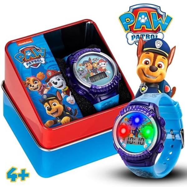 Accutime Nickelodeon Kids' PAW4039 Paw Patrol Digital Display Quartz Blue Watch
