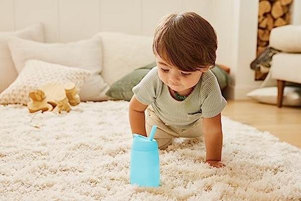 Dr. Brown's Milestones Cheers 360 Training Cup for Toddlers & Babies, Leak-Free Sippy Cup, Blue/Aqua, 10oz/300mL, 9m+, 2 Pack (Colors May Vary)