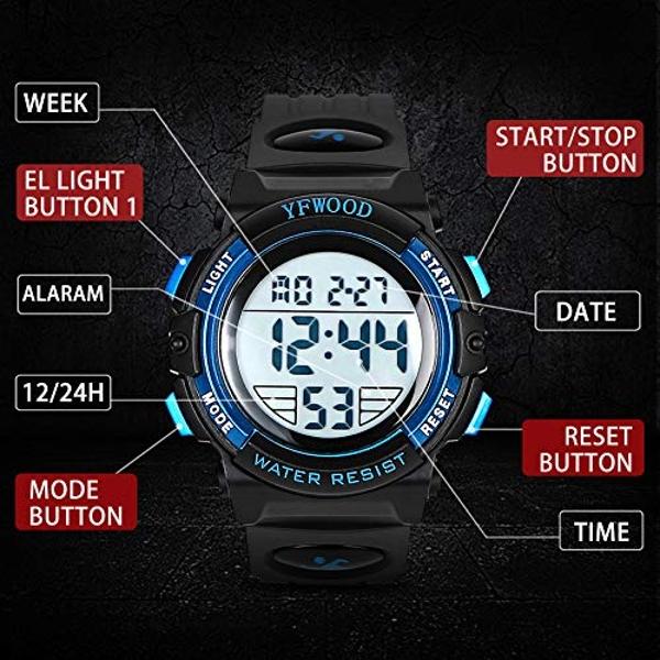 Paw Patrol Kids' Flashing LED Light-Up Feature - LCD Watch Set - Chase and Marshall Digital Watches