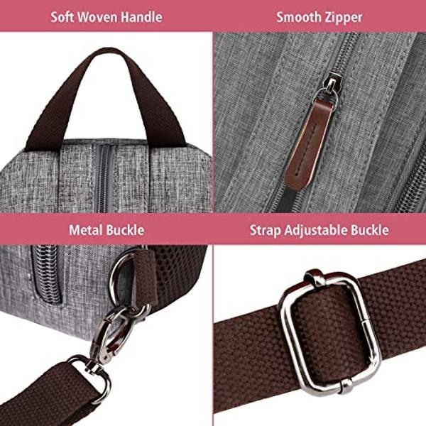 PACKISM Small Backpack Purse for Women - Convertible Backpack Purse Sling Bag for Women with Multiple Compartment Pockets Adjustable Straps Daily Mini Backpack, Grey