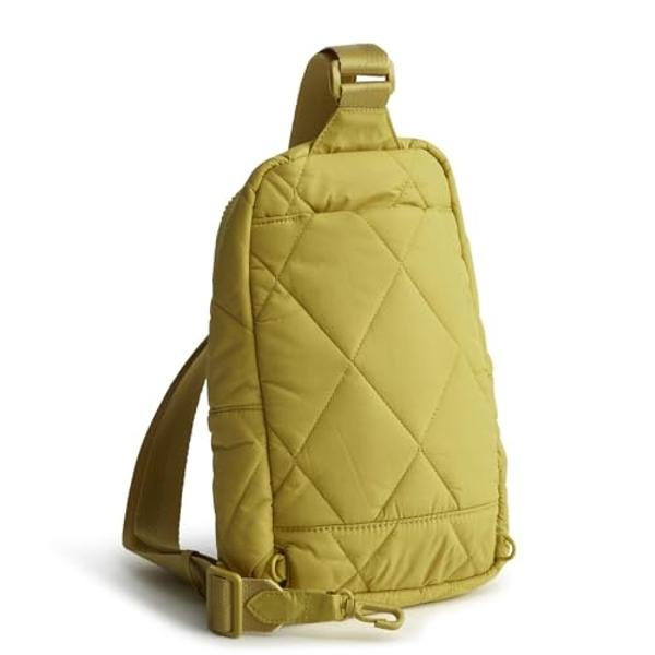 Vera Bradley Featherweight Lorman Sling Backpack, Golden Olive