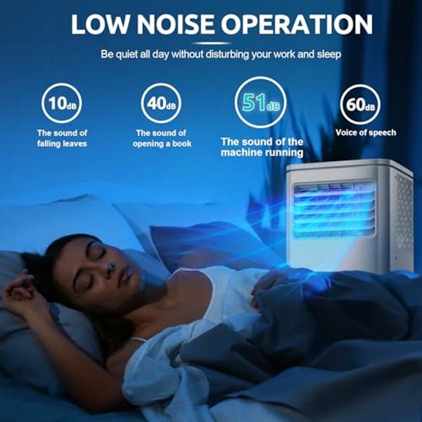 Dreo Portable Air Conditioners, 14000 BTU AC Unit for Bedroom with Drainage-free Cooling, 3-in-1 with Fan & Dehumidifier, Touch/APP/Voice/Remote, 24h Timer, Smart Floor AC for Room