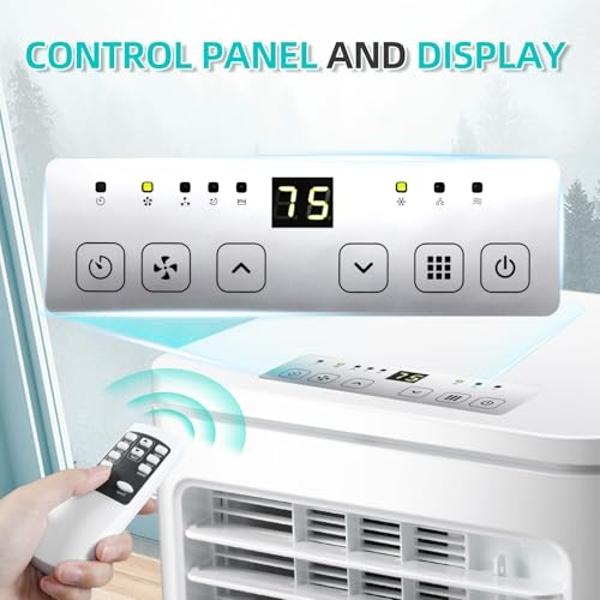 Portable Air Conditioner, Touch Screen Personal Evaporative Air Cooler, 4-Speed Mini Air Conditioner, 2 Cool Mists & 3 Timers Quiet Portable AC Unit Fan Desktop Cooling Fan for Roo