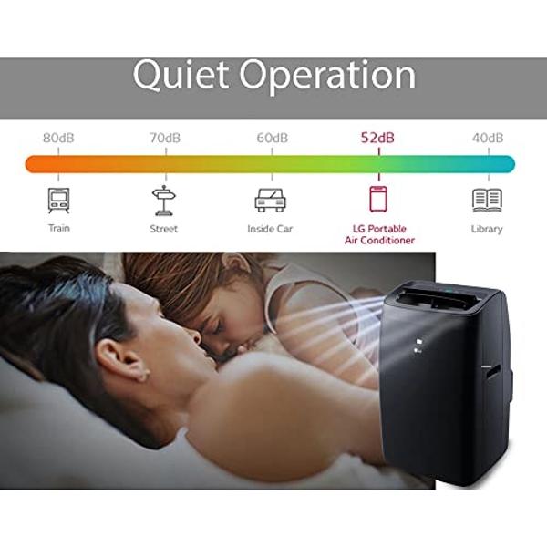 LG 10,000 BTU Smart Portable Air Conditioner, 115V, Cools 450 Sq.Ft. (18' x 25' Room Size), Portable Air Conditioner for Home with Voice Control, Works with LG ThinQ, Amazon Alexa,