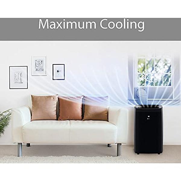 LG 10,000 BTU Smart Portable Air Conditioner, 115V, Cools 450 Sq.Ft. (18' x 25' Room Size), Portable Air Conditioner for Home with Voice Control, Works with LG ThinQ, Amazon Alexa,