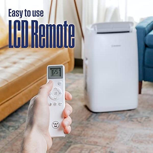 Westinghouse 14,000 BTU Air Conditioner Portable For Rooms Up To 700 Square Feet, Portable AC with Home Dehumidifier, Smart App, 3-Speed Fan, Programmable Timer, Remote Control, Wi