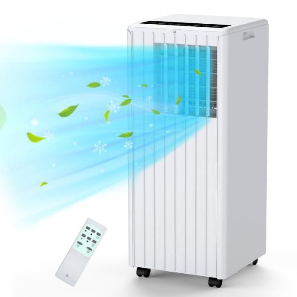 Portable Air Conditioners, Fast Cooling Evaporative Personal Air Cooler with 3 Wind Speeds, 2/4H Timer, 7 Color Lights, Mini Air Conditioner, USB Portable AC Unit Fan for Bedroom O