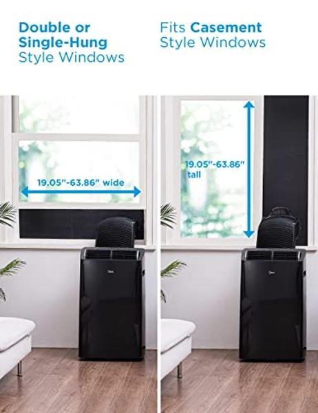 Midea MAP12S1TBL Air Conditioner, 12,000 BTU-dual hose, Black