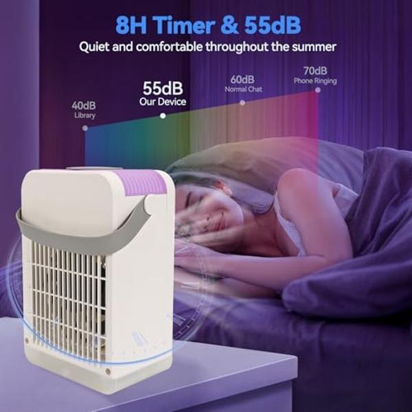 Uthfy 1800 CFM Evaporative Air Cooler, 32 Inch Swamp Cooler Air Conditioner with 4.2 Gal Water Tank, 120°Oscillation, 12H Timer, 3 Speed, 4 Modes, Remote, Portable Cooling Fan for 