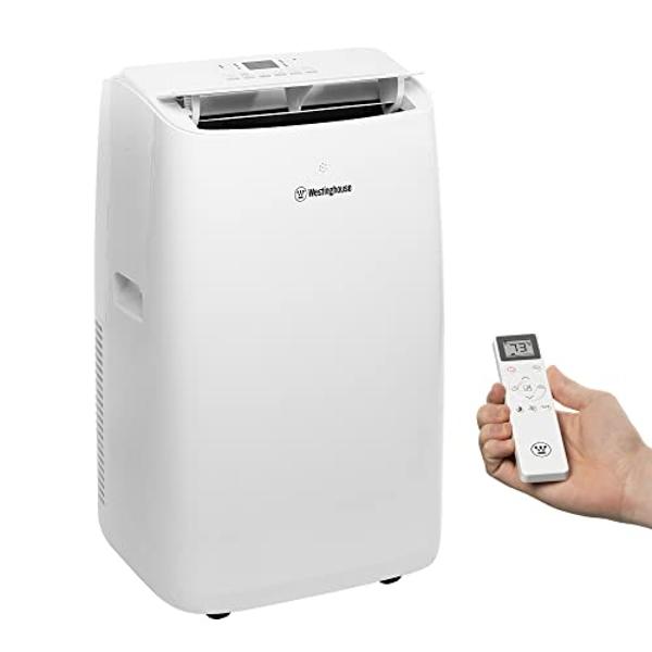 Westinghouse 14,000 BTU Air Conditioner Portable For Rooms Up To 700 Square Feet, Portable AC with Home Dehumidifier, Smart App, 3-Speed Fan, Programmable Timer, Remote Control, Wi