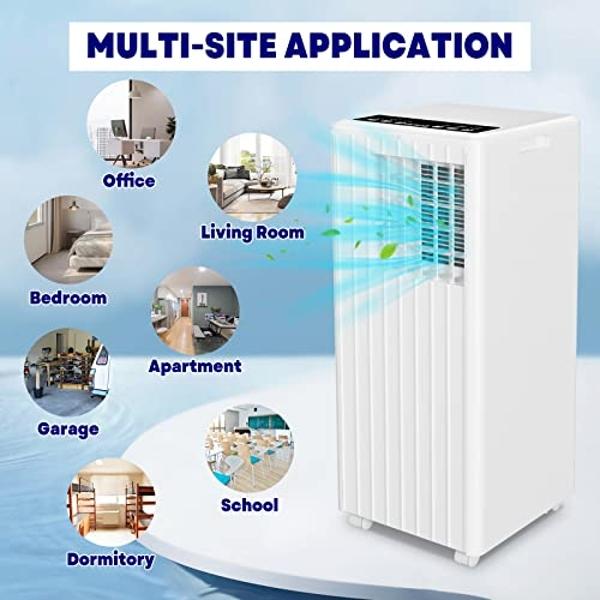 Westinghouse 14,000 BTU Air Conditioner Portable For Rooms Up To 700 Square Feet, Portable AC with Home Dehumidifier, Smart App, 3-Speed Fan, Programmable Timer, Remote Control, Wi