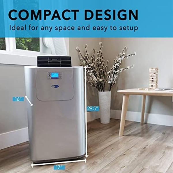 12000 BTU Portable Air Conditioners, Portable AC Unit for Room Cools up to 550 sq.ft, 3-in-1 Free Standing Cooling AC Unit with Fan & Dehumidifier, Sleep Mode,24H Timer, Automatic 