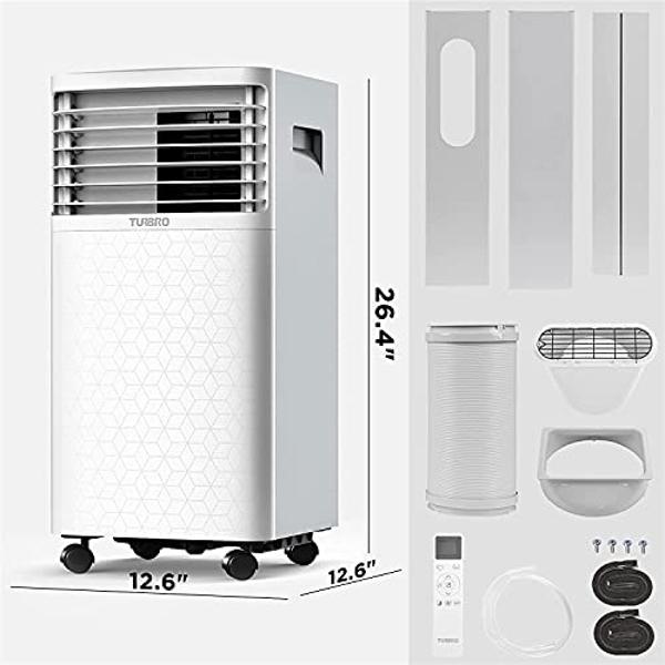 12000 BTU Portable Air Conditioners, Portable AC Unit for Room Cools up to 550 sq.ft, 3-in-1 Free Standing Cooling AC Unit with Fan & Dehumidifier, Sleep Mode,24H Timer, Automatic 