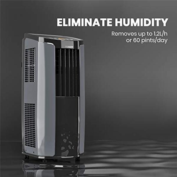 TOSOT 10,200BTU (6,200 BTU SACC) Portable Air Conditioner, Smart Wifi Control, AC Unit with Dehumidifier, Fan, Window Kit for Easy Installation, Cool Rooms Up to 400 Square Feet, S