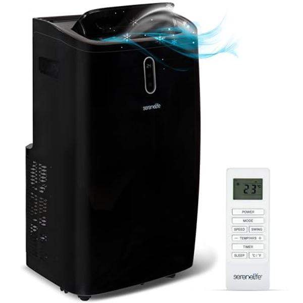 DR.PREPARE 8,000 BTU Portable Air Conditioner, Cooling, Dehumidifier, Fan & Sleep Modes 4-in-1 Portable AC w/Remote Control & 67'' Window Kit, Cools Up To 300 sq. ft, 1-24H Timers