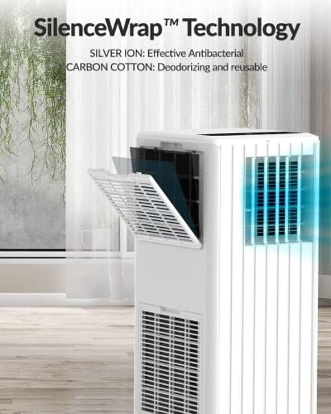 ROVSUN 10.5Gallon Evaporative Air Cooler, 2600CFM Portable Swamp Cooler with Remote Control, Oscillation, 3 Speeds, 7.5H Timer & 40L Water Tank, 3-IN-1 Cooling Fan for Home Office 