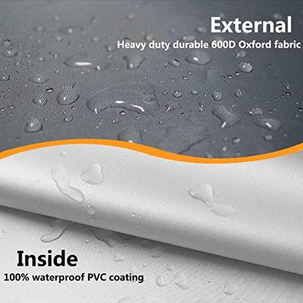 Dalema Evaporative Cooler Cover for MC37M/MC37V/MFC3600 Evaporative Cooler,Heavy Duty Waterproof Evaporative Air Cooler Cover,25"L x 18"W x 37"H Swamp Evaporative Cooler Cover,Grey