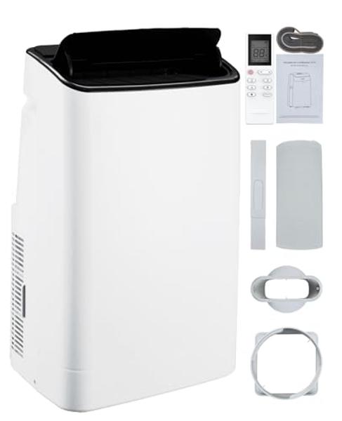 Takywep 14,000 BTUs Portable Air Conditioner - Cools Up to 700 Sq.Ft, 3-IN-1 Energy Efficient AC Unit with Remote Control & Installation Kits for Large Room, Campervan, Office, Tem