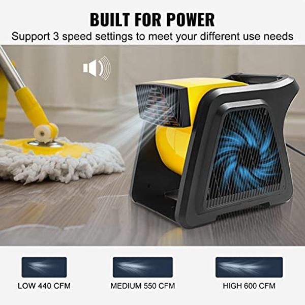 Amazon Basics 30" 300W High-Velocity, Heavy-Duty Industrial Fan, Drum Fan, with UL-Certified Safety Compliance, 2 Speeds, Up to 12,480 CFM, 5.9-ft Power Cord, 2 Wheels, Metal Housi