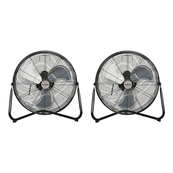 Tornado 24" Metal Drum Fan - High Velocity, 8540 CFM, 3-Speed, Heavy Duty for Industrial & Commercial Use, 1/3 HP Motor, 8 FT Cord, UL Listed