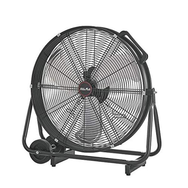 iLiving 36 Inches 16000 CFM Heavy Duty High Velocity Barrel Floor Drum Fan with DC Brushless Motor, Stepless Speed Adjustment for Workshop, Garage, Commercial or Industrial, UL Saf