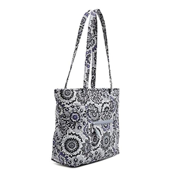 Vera Bradley Women's Cotton Small Vera Tote Bag, Tranquil Medallion - Recycled Cotton, One Size