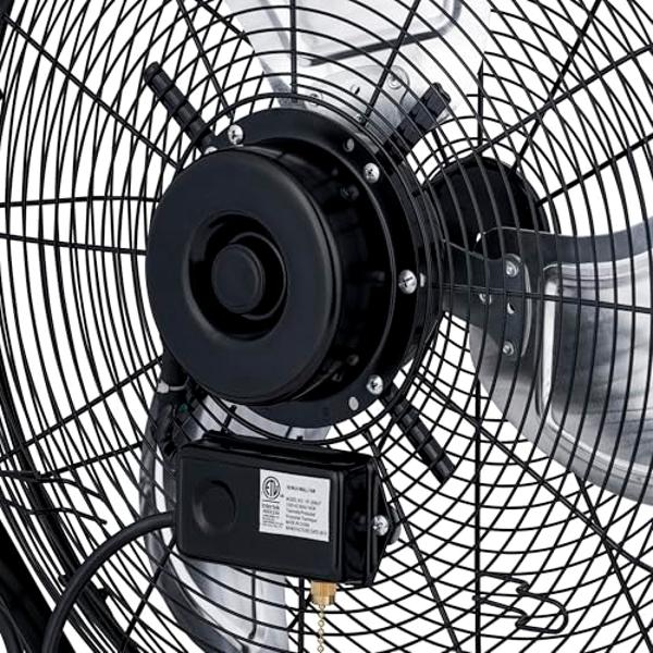 NewAir 18” Outdoor Rated 2-in-1 High Velocity Floor or Wall Mounted Fan with 3 Fan Speeds and Adjustable Tilt Head, NIF18CBK00