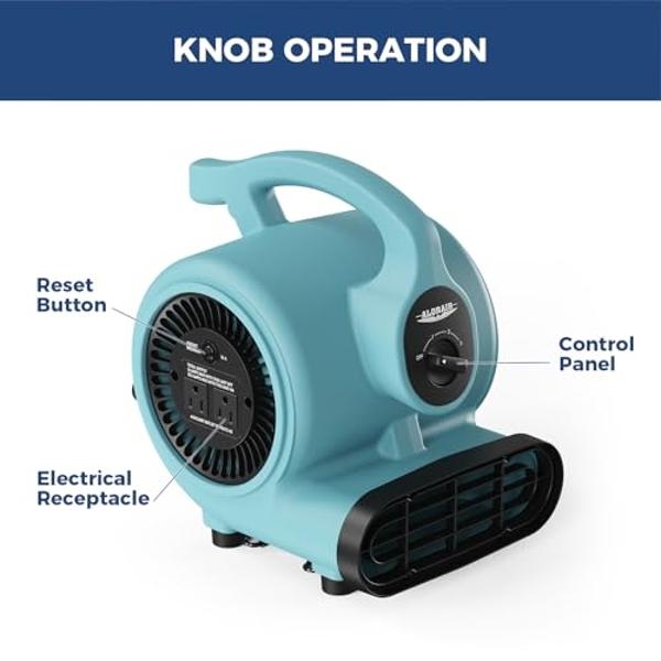 AC Infinity CLOUDLIFT S12, Industrial Wall Fan 12” with Wireless 10-Speed Controller, EC-Motor High-Velocity Shop Fan Floor Stand or Wall Mount, for Hydroponics, Greenhouses, Works