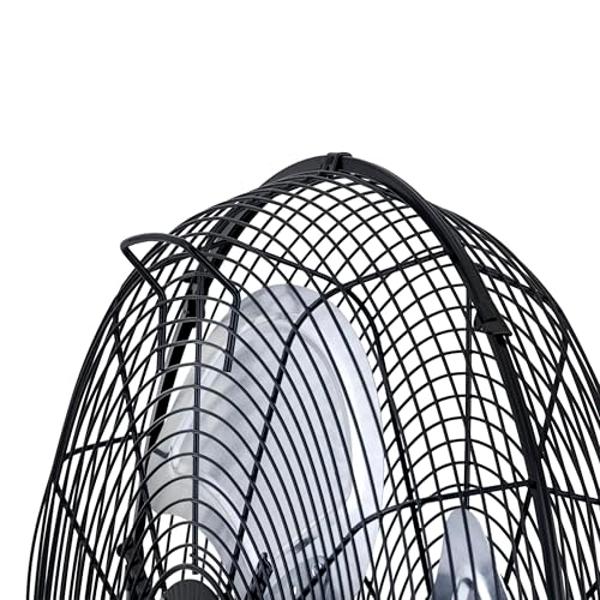 NewAir 18” Outdoor Rated 2-in-1 High Velocity Floor or Wall Mounted Fan with 3 Fan Speeds and Adjustable Tilt Head, NIF18CBK00