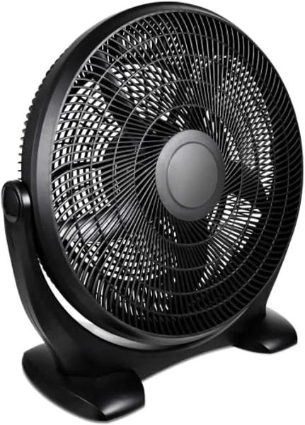 Uthfy 21800 CFM Heavy Duty Industrial Drum Fan, 36 Inch 600W High Velocity Floor Fan with 3 Speeds, 360° Tilt Metal Garage Fan for Warehouse, Commercial, Workshop, Factory and Base