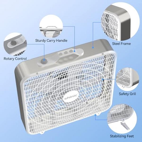 EVO 16" Aromatherapy Stand Fan – Powerful Cooling, Aroma Therapy Compatible, and Easy Assembly